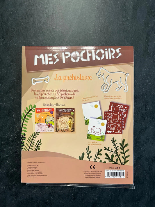 Mes pochoirs - La Préhistoire - Activités créatives pour enfants 5-8 ans