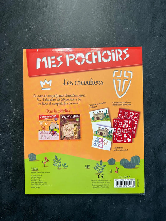 Mes pochoirs - Les chevaliers | Livre-jeu créatif 4-7 ans