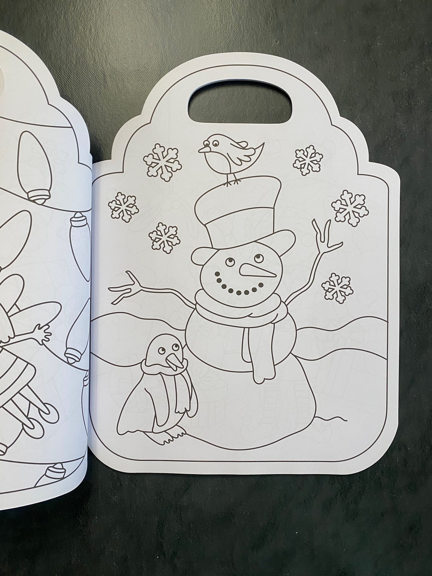 Coloriage géant - la nuit de Noël