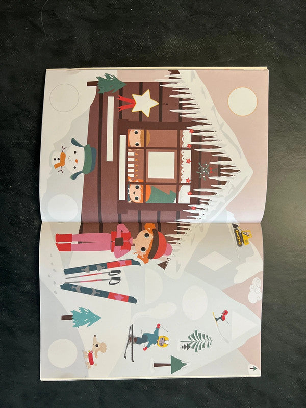 Livre de gommettes - L'hiver | Activités créatives 4-6 ans