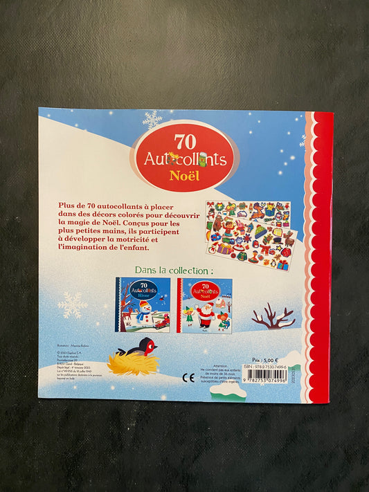 70 autocollants - Noël