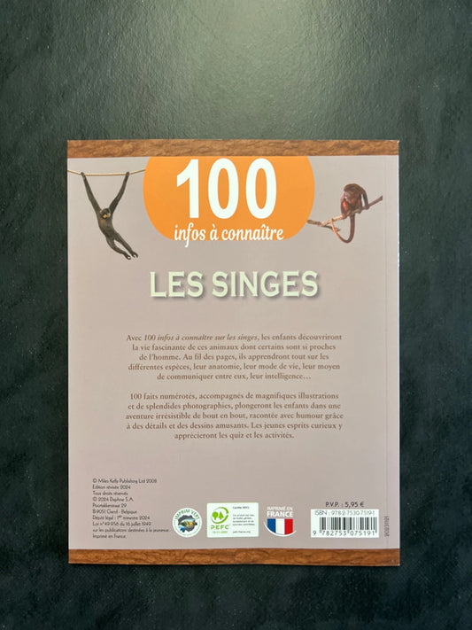 100 infos à connaître - les singes