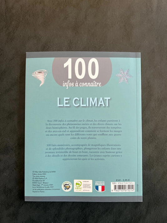 Livre 100 infos à connaître - le climat