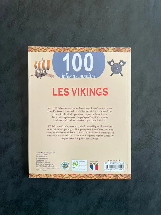 Livre 100 infos à connaître - les vikings