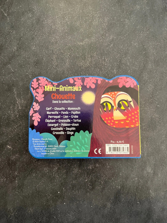 Chouette - Livre cartonné silhouetté pour les tout-petits dès 1 an
