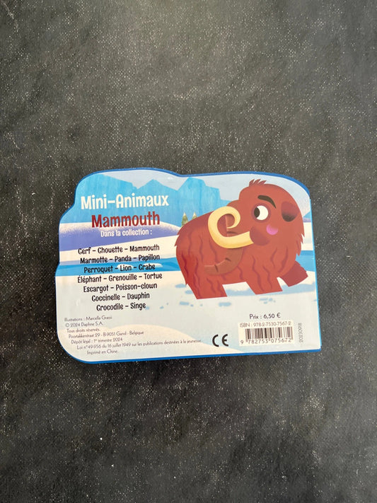Livre cartonné - mammouth