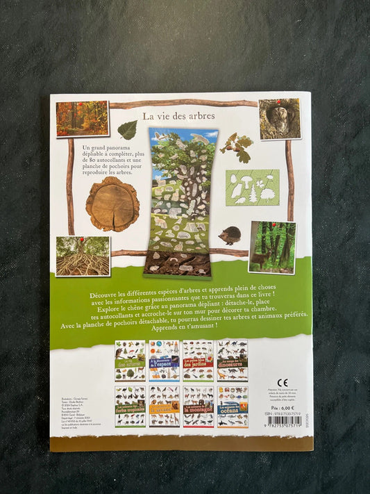La vie des arbres - Livre d'activités avec autocollants et pochoirs (5-8 ans)