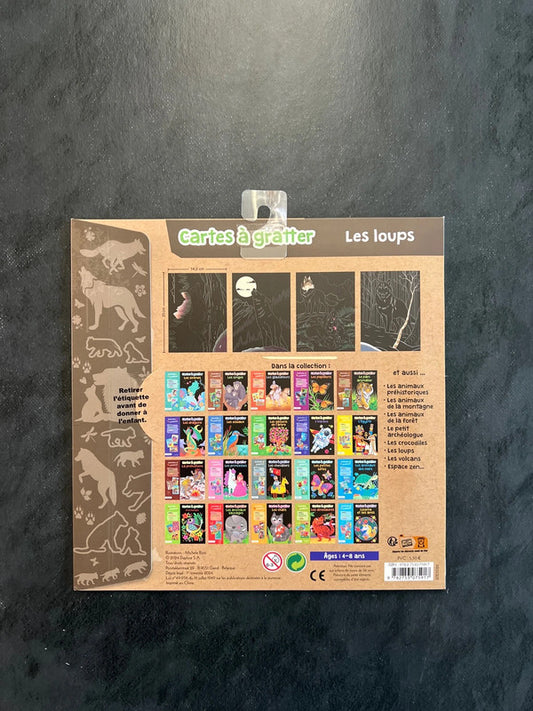 Cartes à gratter - les loups