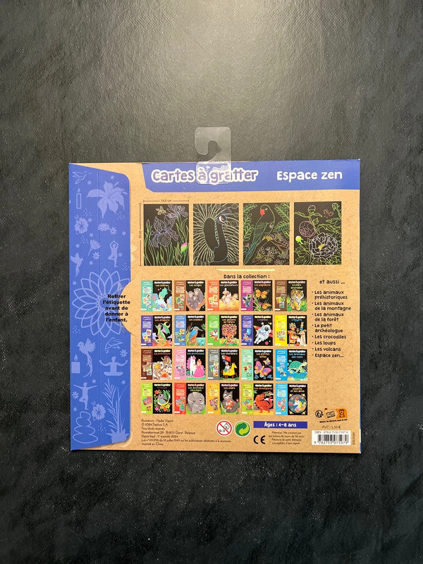 Cartes à gratter - espace zen