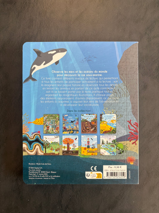 Livre cartonné - dans les mers