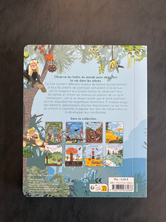Livre cartonné - dans les arbres