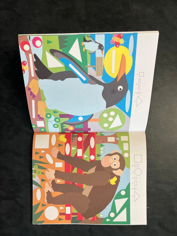 Mon atelier de gommettes - le zoo | Activités créatives 3-6 ans