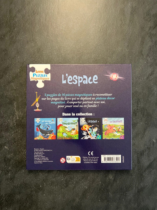 Livre puzzles magnétiques - l’espace