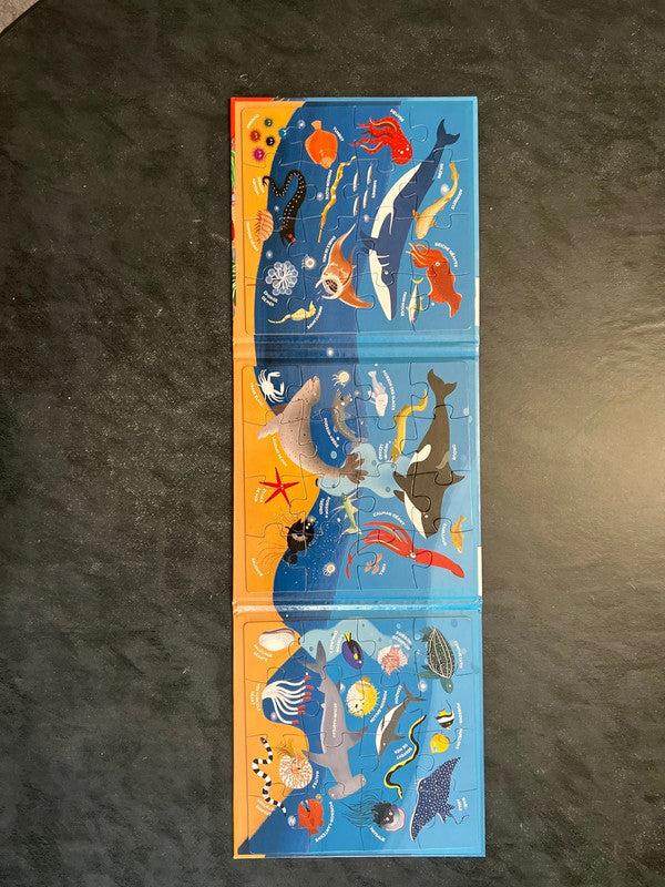Livre puzzles magnétiques - les animaux des mers