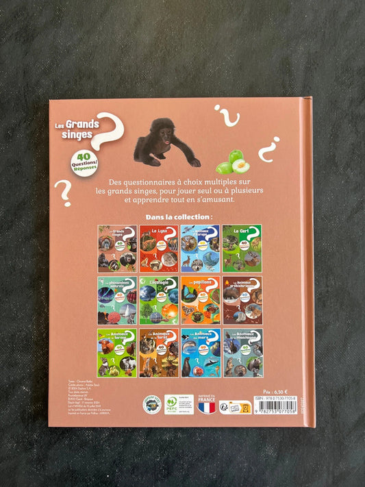 40 questions-réponses - Les singes | 7-10 ans