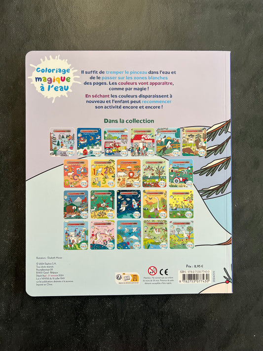 Coloriage magique à l'eau - l'hiver