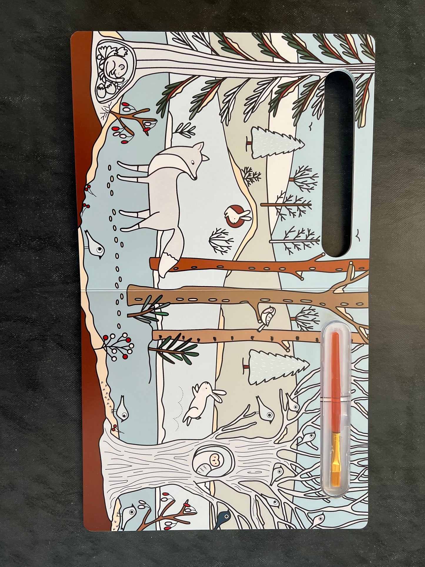 Coloriage magique à l'eau - l'hiver