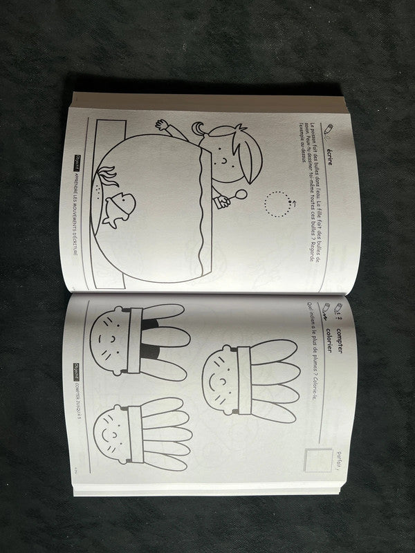 Livre de jeux et d’exercices - premiers pas vers le calcul et l’écriture