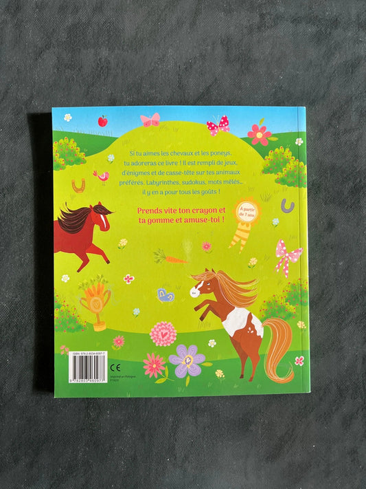Livre de jeux - Chevaux et poneys dès 5 ans