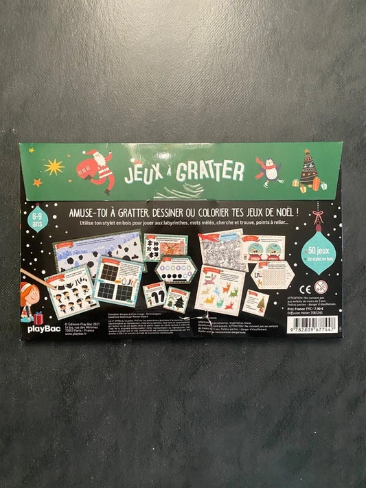 Jeux à gratter - Joyeux Noël | Activités créatives 4-6 ans