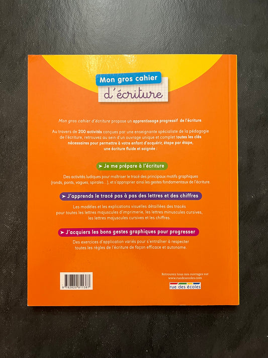 Mon gros cahier d'écriture - Exercices et tracés de 5 à 7 ans