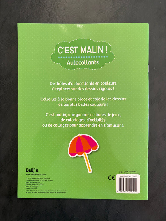 Livre d'autocollants - dès 4 ans