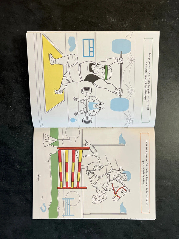 Coller et colorier - vive le sport