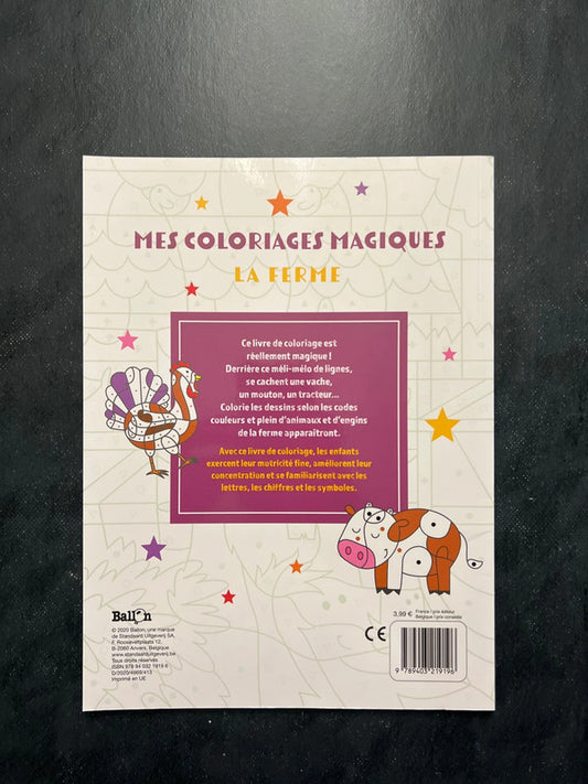 Coloriages magiques - La ferme | 4-7 ans | Cahier créatif