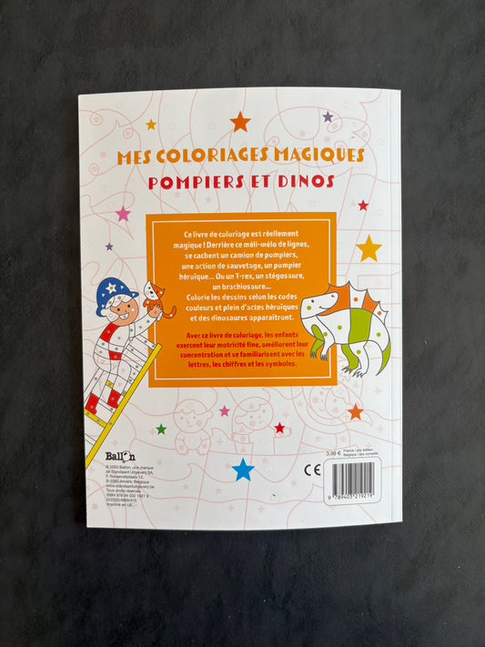 Mes coloriages magiques - les pompiers