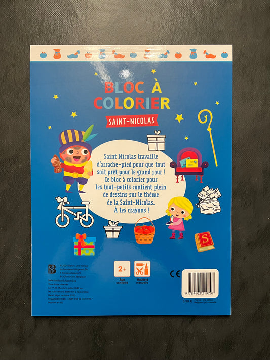 Bloc à colorier - Saint-Nicolas