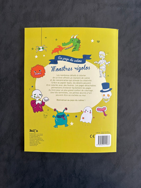 Monstres rigolos - Livre à colorier pour enfants 4-7 ans