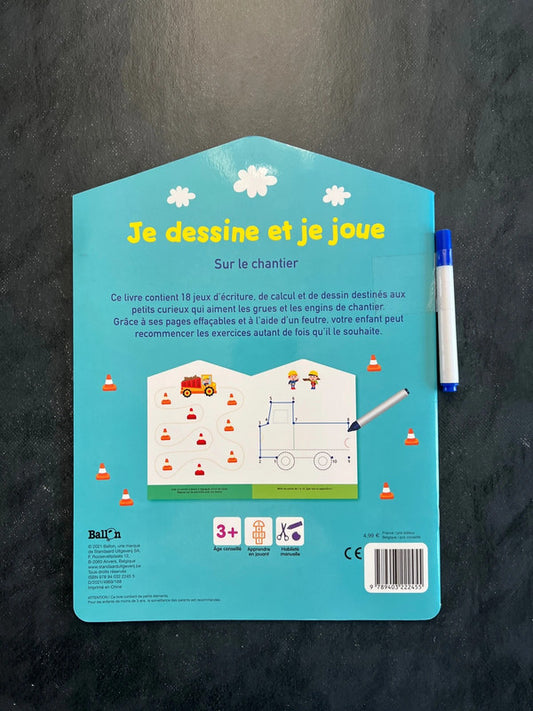 Je dessine et je joue - sur le chantier (3-6 ans)