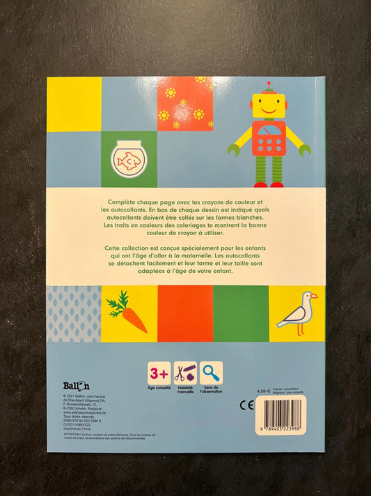 En route pour la maternelle - Coller et colorier dès 3 ans