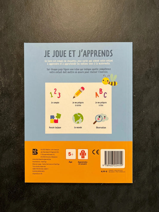 Je joue et j'apprends - Livre-jeu dès 5 ans