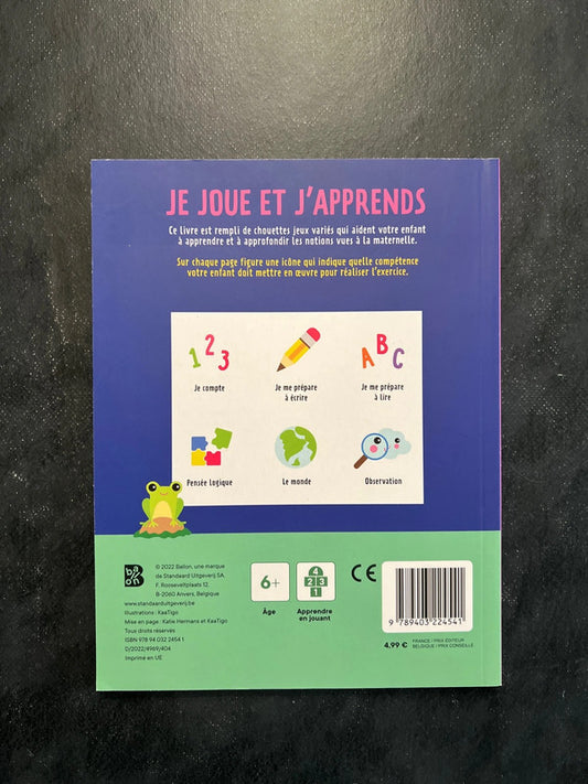 Je joue et j'apprends - Livre-jeu pour enfants dès 6 ans