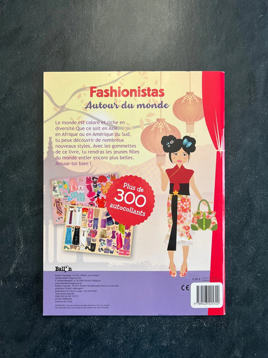 Fashionistas - Autour du monde | Album mode dès 5 ans