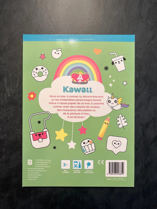 Mon bloc à colorier - kawaii