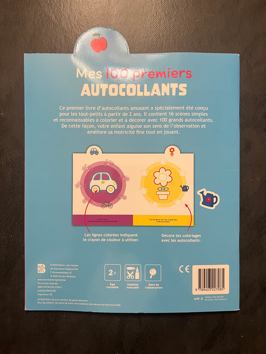 Mes 100 premiers autocollants - mes premiers mots