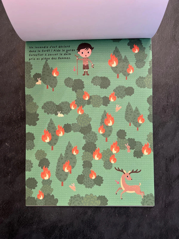 Labyrinthes - Au secours ! Livre-jeu pour enfants 5-8 ans