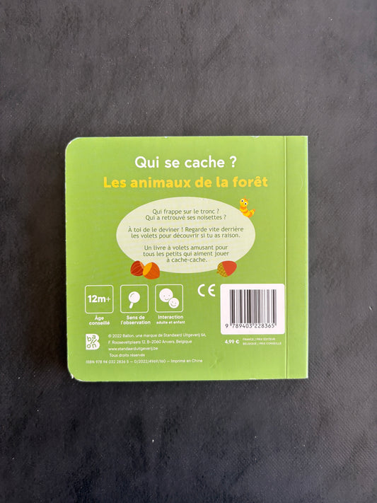 Livre cartonné - les animaux de la forêt