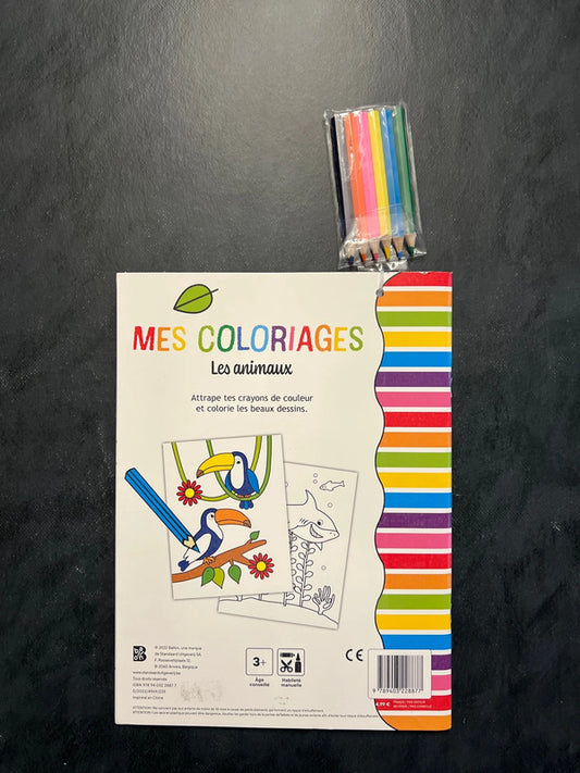 Mes coloriages - Les animaux | Dès 3 ans