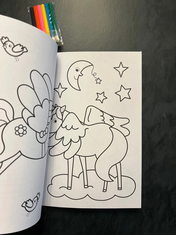 Mes coloriages - les licornes