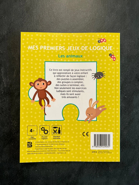 Mes premiers jeux de logique - les animaux