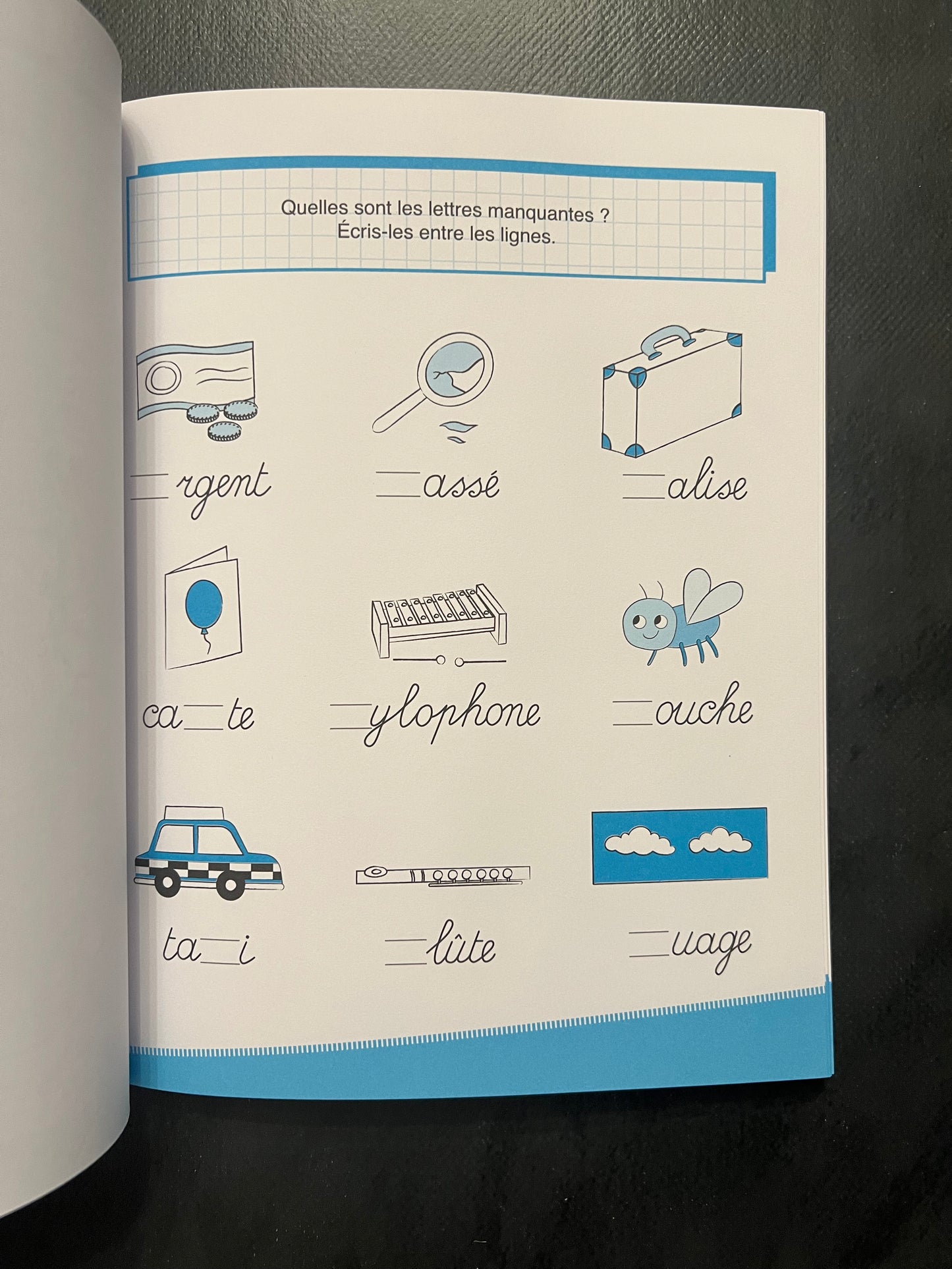 Cahier d'exercices - j'apprends à écrire