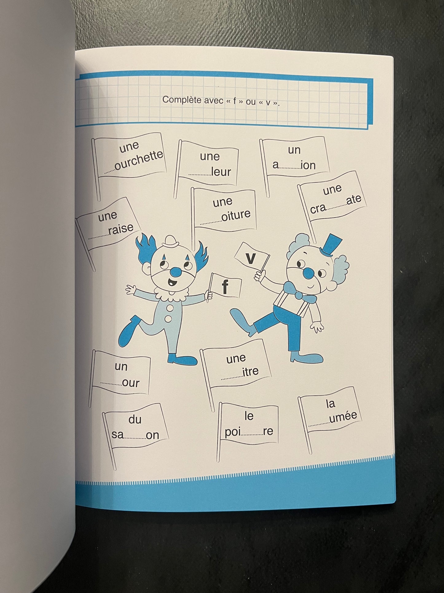 Cahier d'exercices - exercices d'orthographe