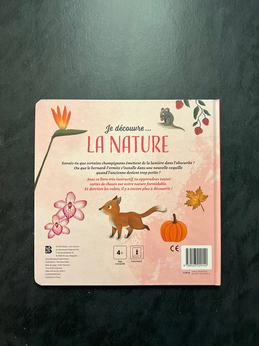 Livre à volets - Je découvre la nature (3-5 ans)