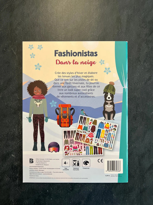 Fashionistas - Dans la neige | Livre-jeu autocollants 5-7 ans