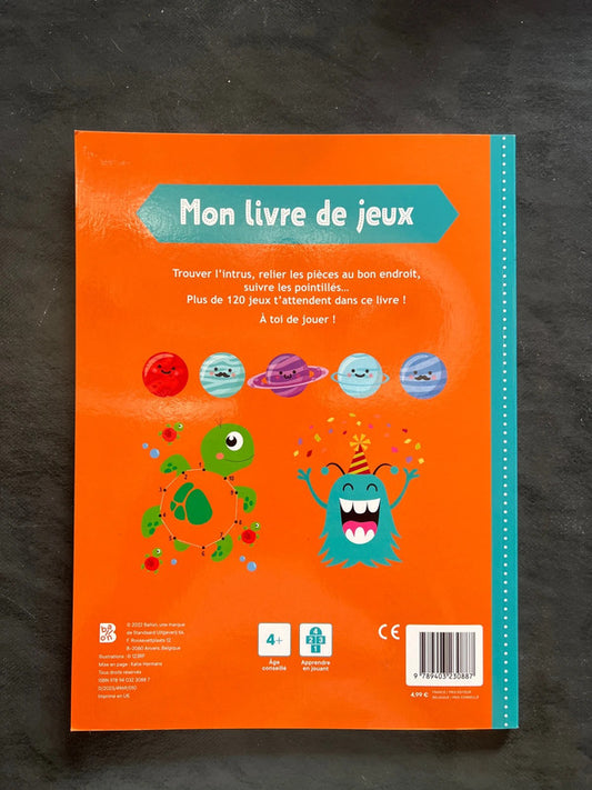 Mon livre de jeux - Dès 4 ans