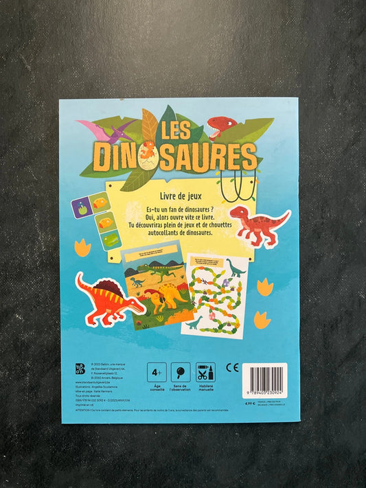Livre de jeux - les dinosaures