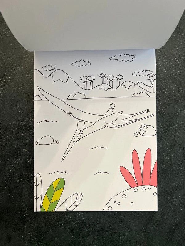 Bloc à colorier - les dinosaures